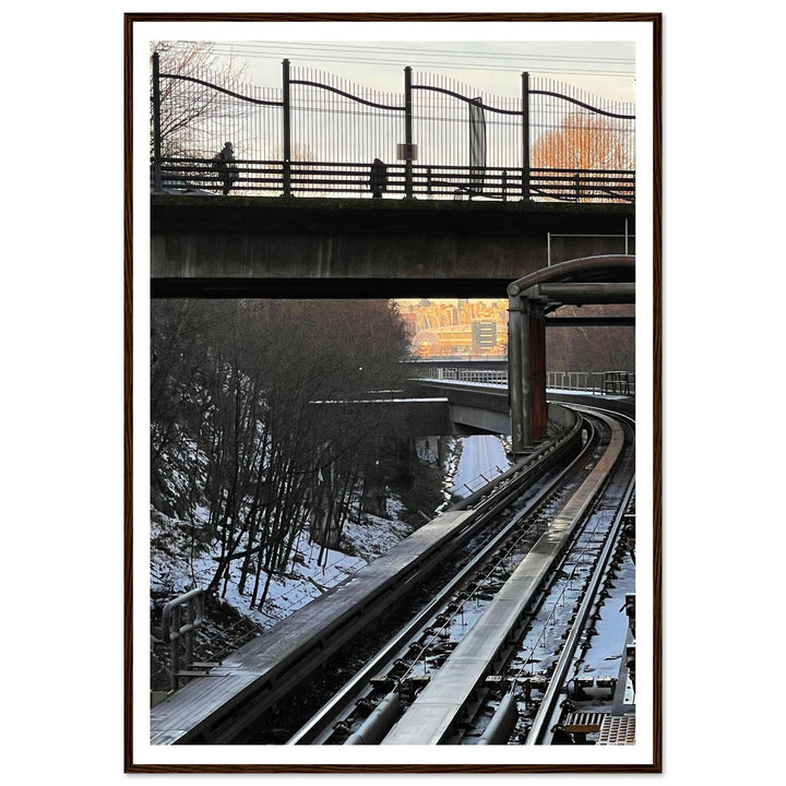 Urban Journey on Vancouver Train Tracks by Andrew Semple - Photography landscape photography print for home decor