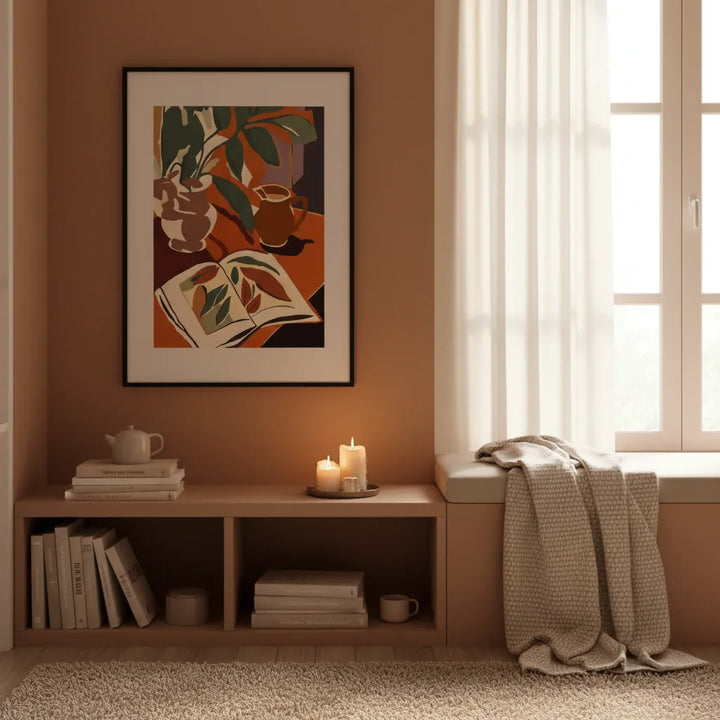 Charming Botanical Art Print | Modern Still Life Decor - Framed Options