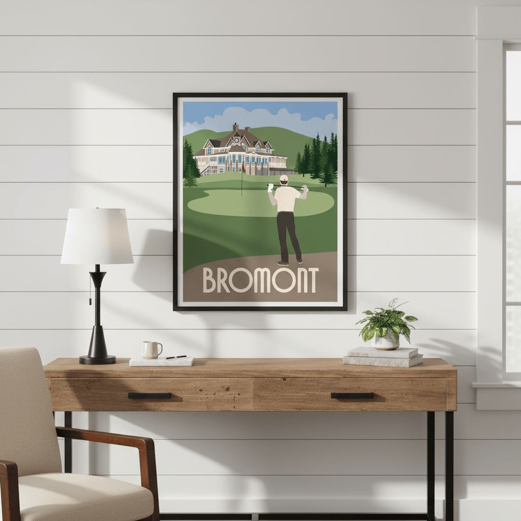 Royal Bromont Golf Course Wall Art Print - Premium Matte Framed