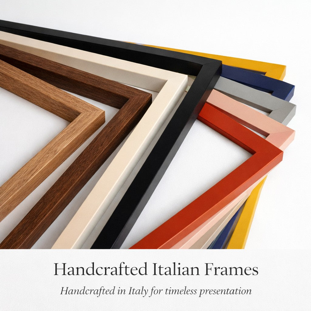 Fat Bike on Fall Path - Art Print Framed Options