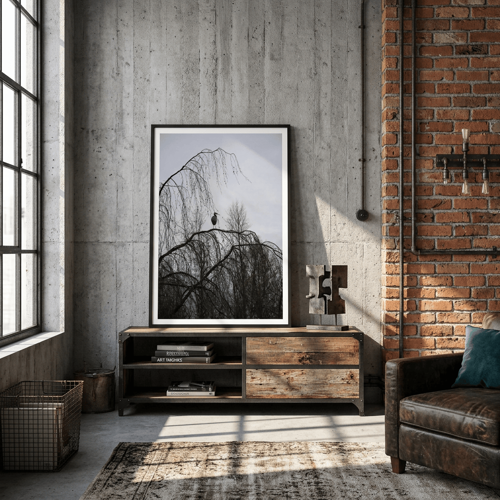 "The Sentinel" Majestic Heron Serene Nature Wall Art - Premium Matte Framed Photography