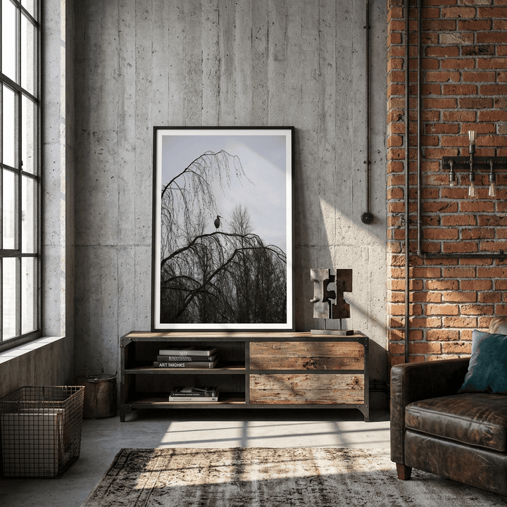 "The Sentinel" Majestic Heron Serene Nature Wall Art - Premium Matte Framed Photography