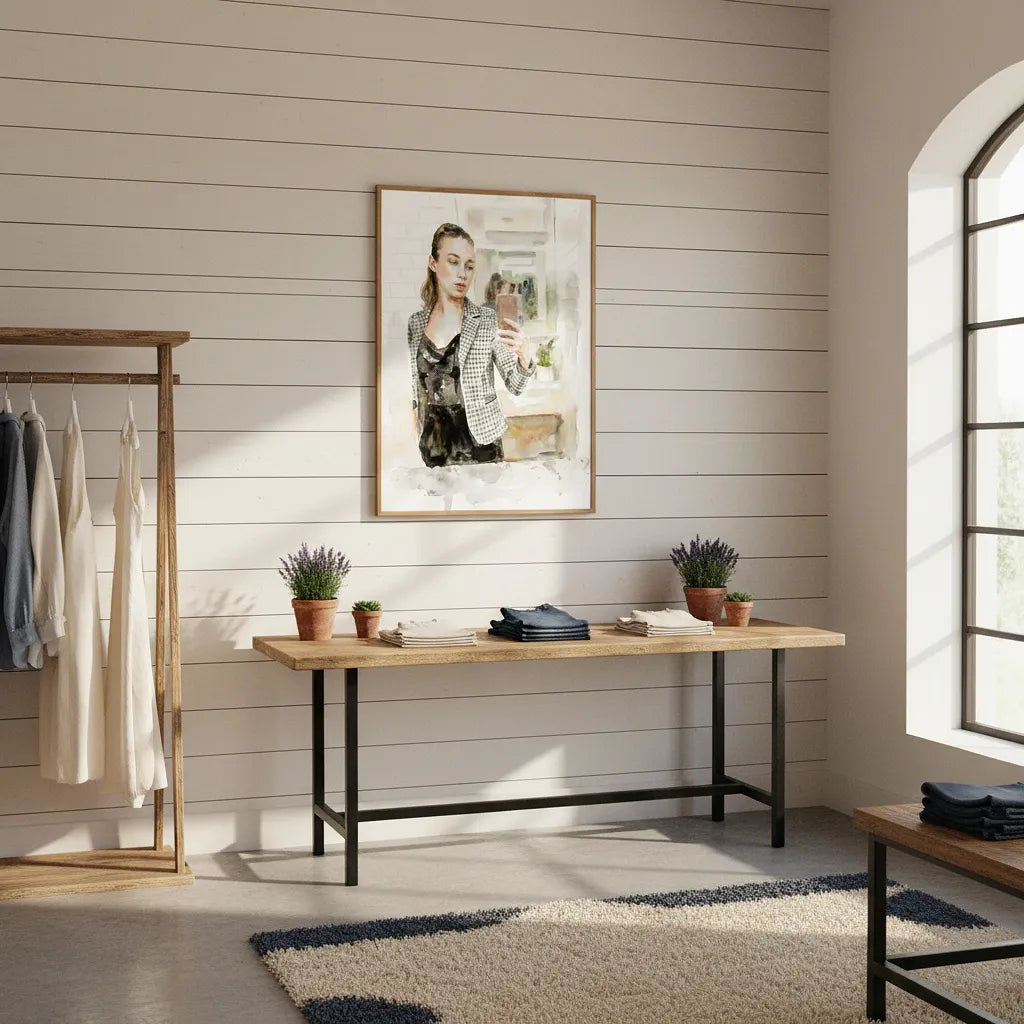 “Modern Muse” Contemporary Feminine Portrait Art - Framed Options