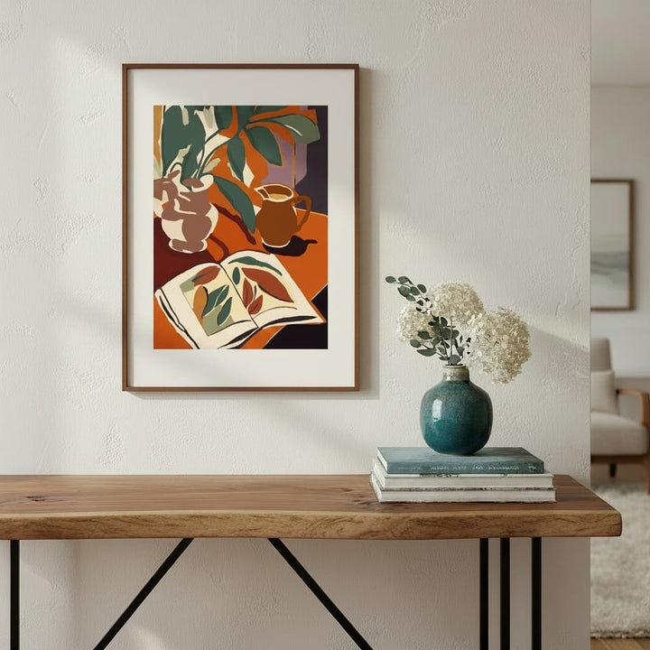 Charming Botanical Art Print | Modern Still Life Decor - Framed Options