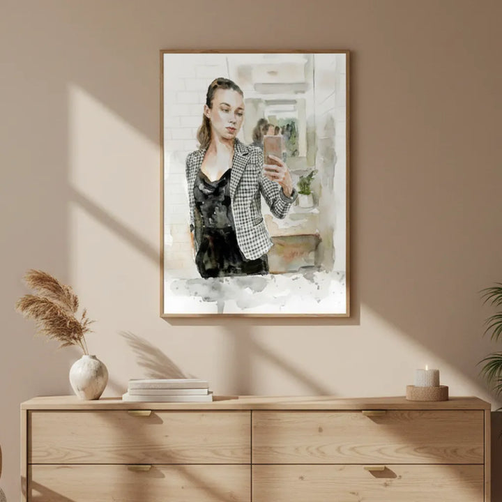 “Modern Muse” Contemporary Feminine Portrait Art - Framed Options