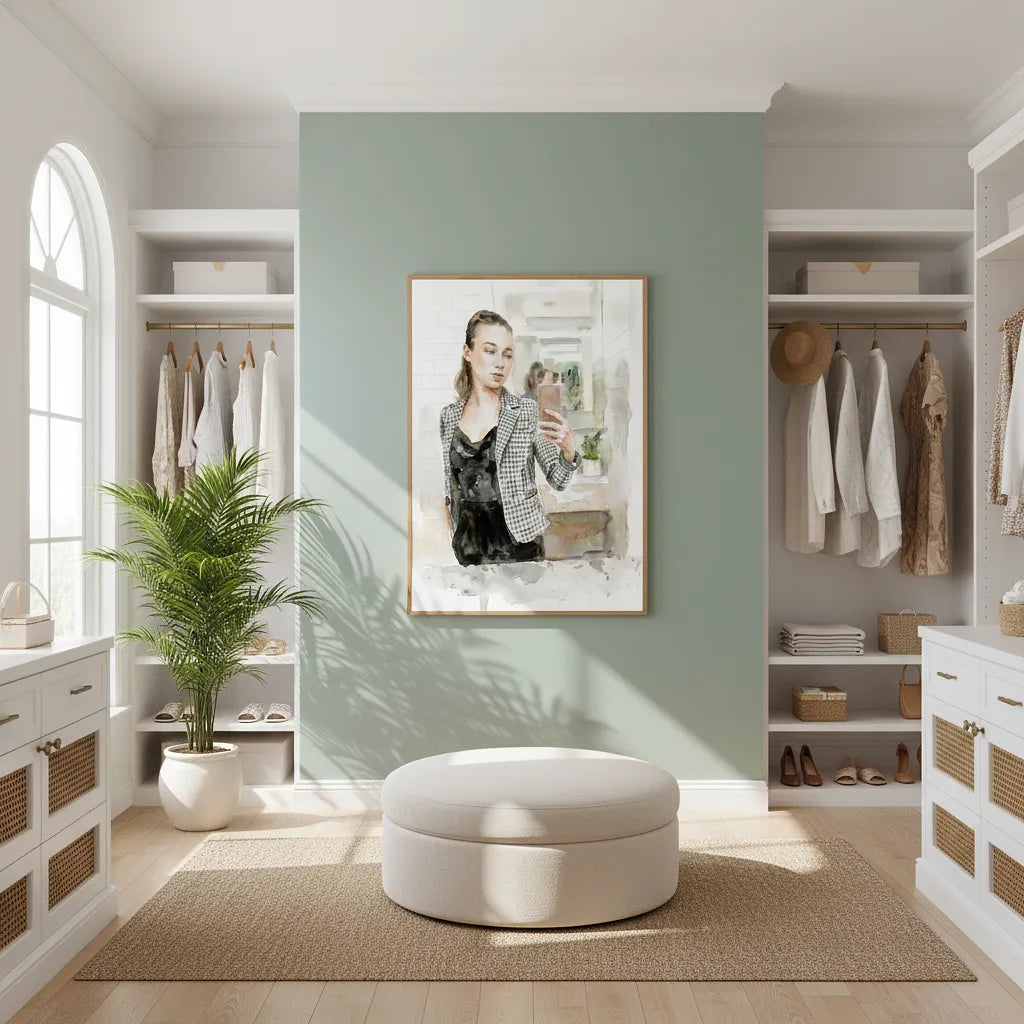 “Modern Muse” Contemporary Feminine Portrait Art - Framed Options