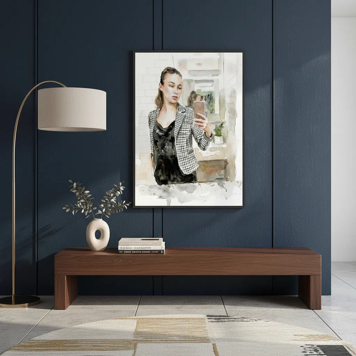 “Modern Muse” Contemporary Feminine Portrait Art - Framed Options