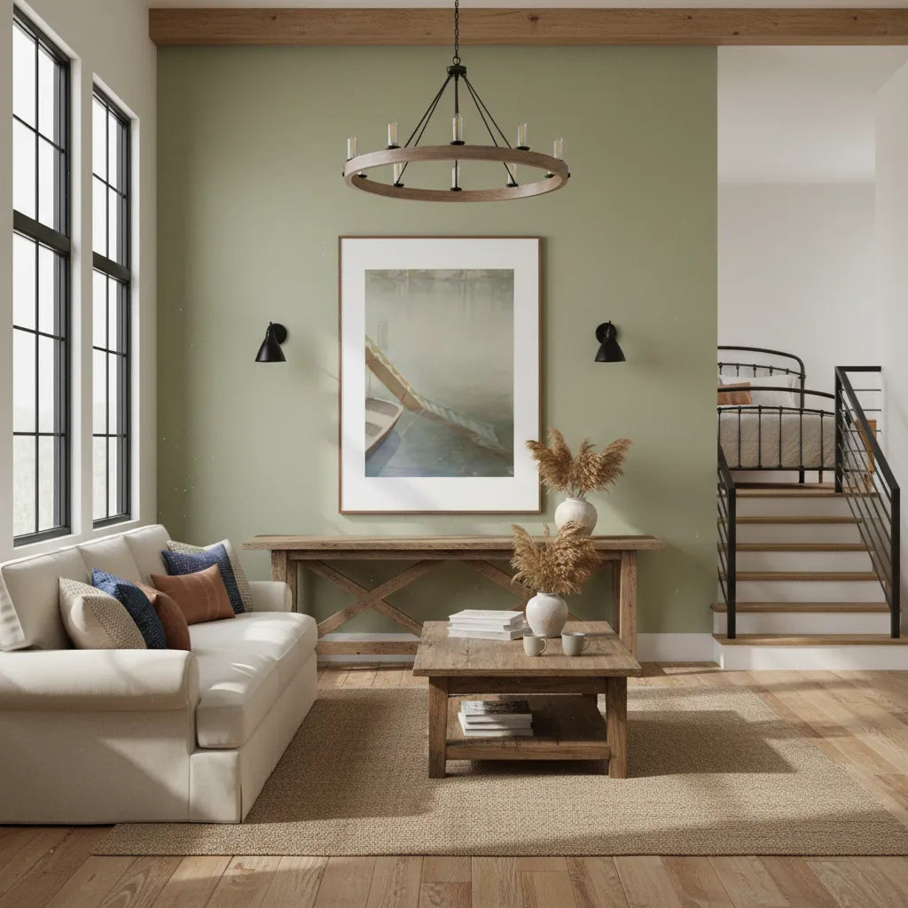 "Fog on the Lake" Peaceful Watercolor - Framed Print Options