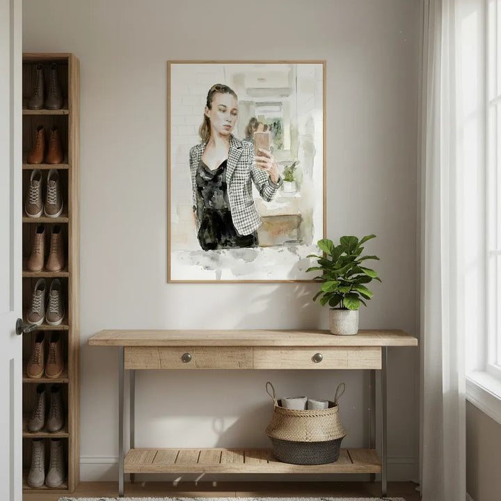 “Modern Muse” Contemporary Feminine Portrait Art - Framed Options