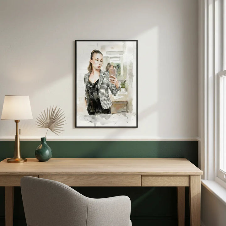 “Modern Muse” Contemporary Feminine Portrait Art - Framed Options