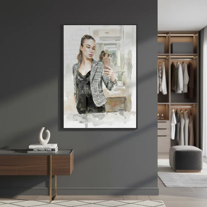 “Modern Muse” Contemporary Feminine Portrait Art - Framed Options