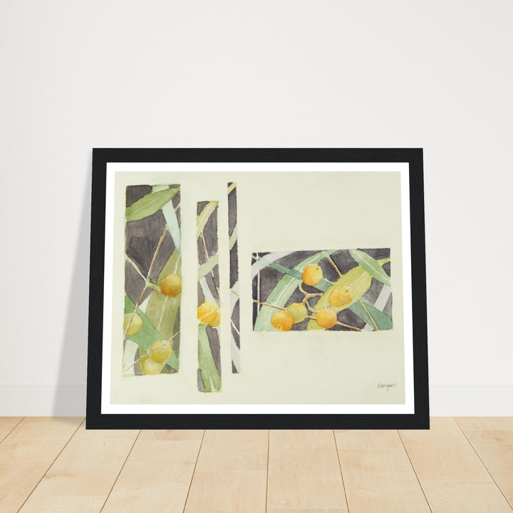 Radiant Harmony in Watercolor: Nature's Abstract Composition by Veronique Semple - Watercolor wall art print