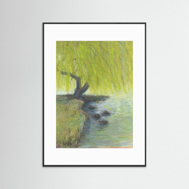 Willow Impressions Watercolor Landscape - Fine Art Print Framed Options