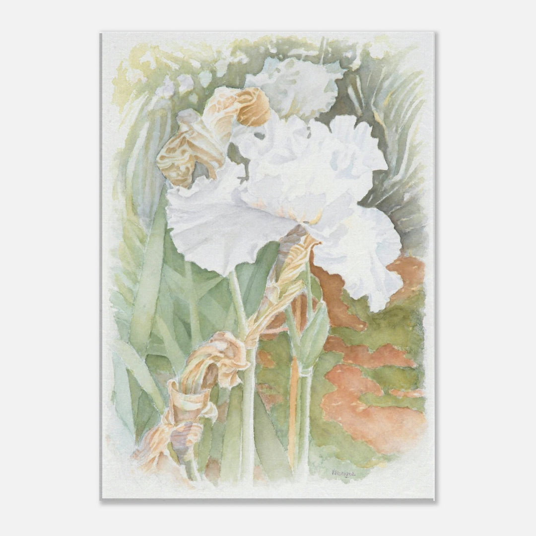Serenity in Bloom: A Watercolor Celebration of Nature's Elegance by Veronique Semple - Watercolor wall art print