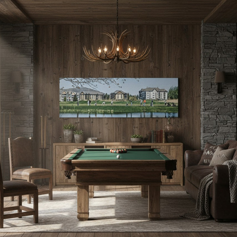 Reflections on a Tranquil Golf Driving Range Wall Art - Studio Shefford