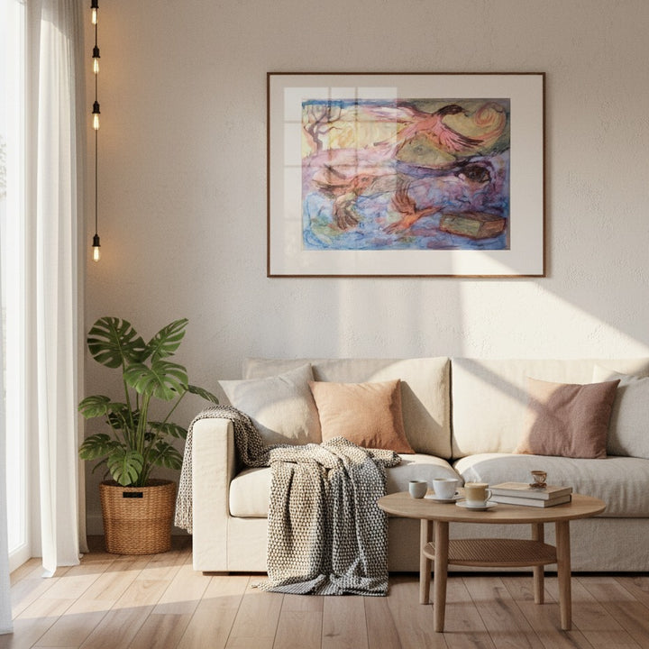 "Journey to Awakening" Watercolor - Fine Art Print Framed Options