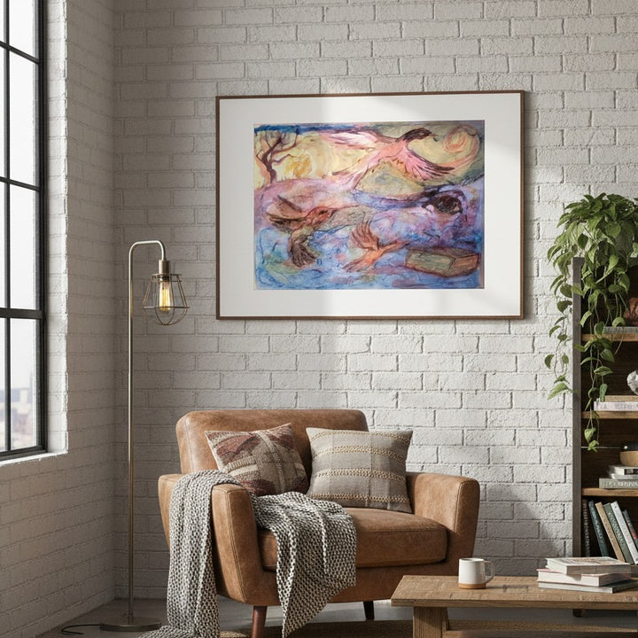 "Journey to Awakening" Watercolor - Fine Art Print Framed Options