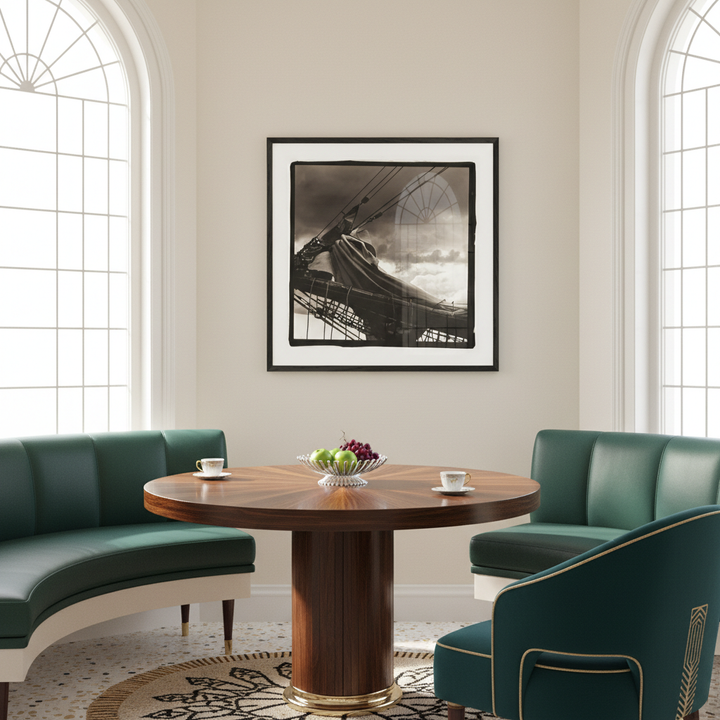 Dramatic Bluenose II Schooner Photography Wall Art - Premium Framed Print