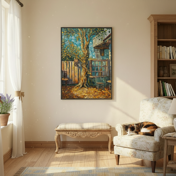 Whispers of Autumn Trees in Nature's Embrace - Fine Art Print Framed Options