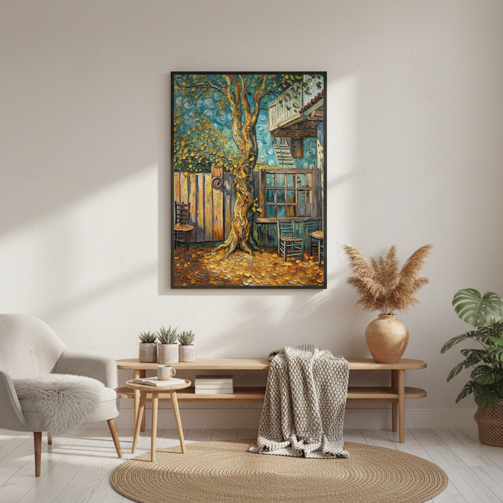 Whispers of Autumn Trees in Nature's Embrace - Fine Art Print Framed Options