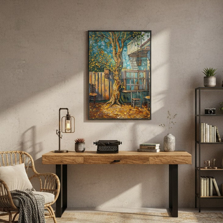 Whispers of Autumn Trees in Nature's Embrace - Fine Art Print Framed Options