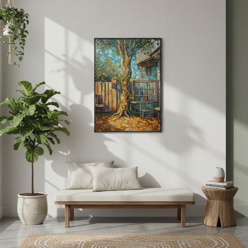 Whispers of Autumn Trees in Nature's Embrace - Fine Art Print Framed Options