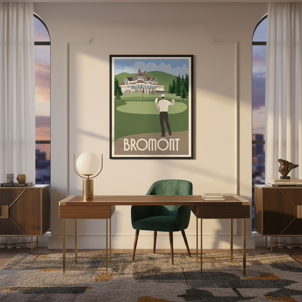 Royal Bromont Golf Course Wall Art Print - Premium Matte Framed