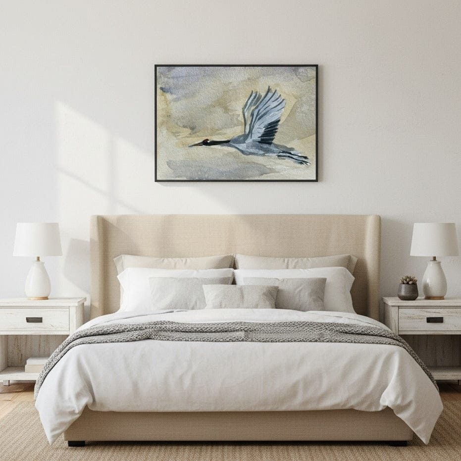 Neatly made bed with white bedding and gray blanket in a bedroom setting - Bromont Media