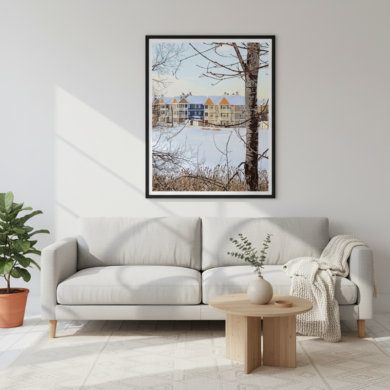 Charming Winter View Over a Golf Course Wall Art - Studio Shefford