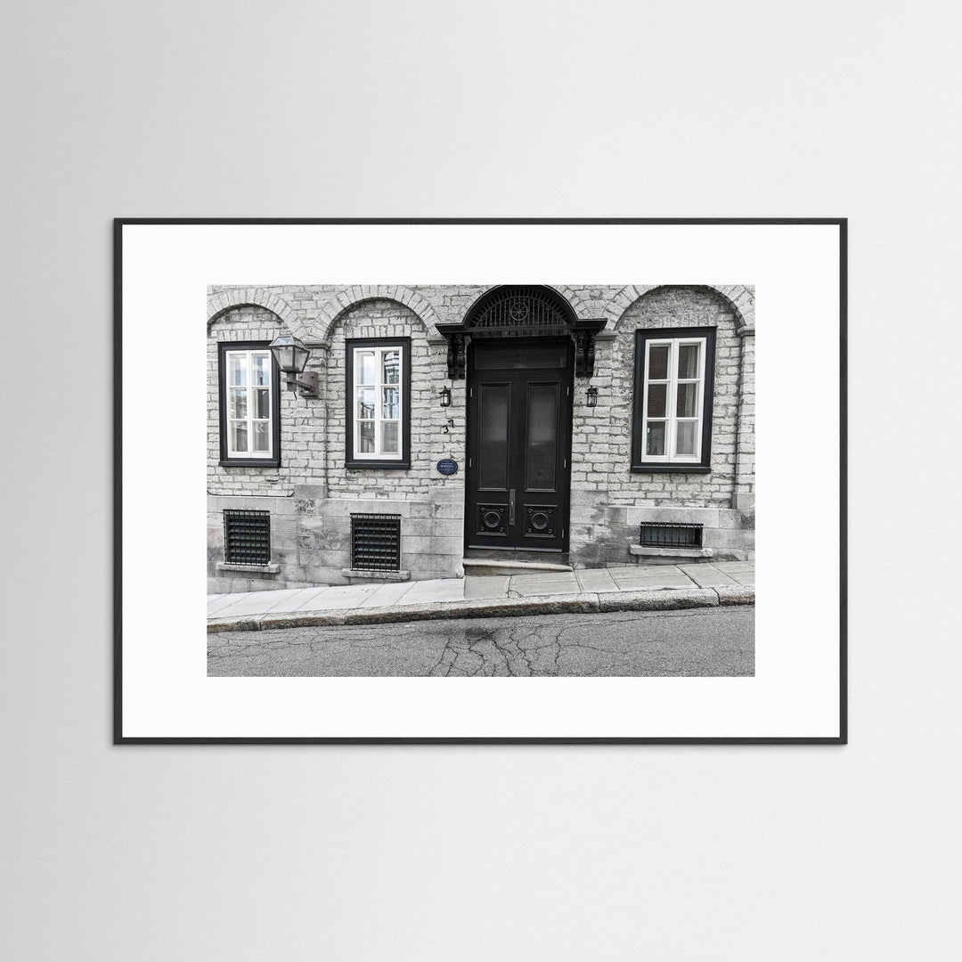 Charming Quebec Architecture: A Timeless Streetscape by Studio Shefford - Photo Art Composition wall art print