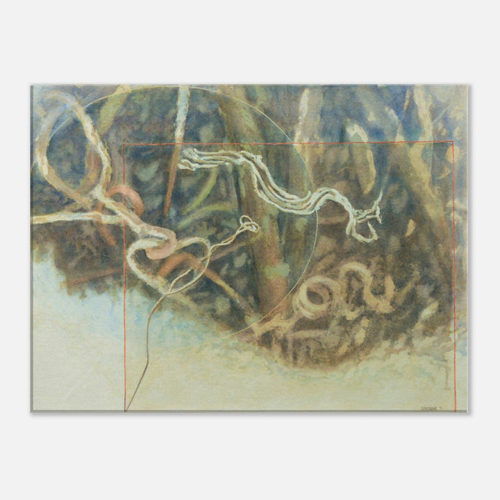 Nature's Serenity: Abstract Watercolor Wall Art by Veronique Semple - Watercolor abstract print for home decor