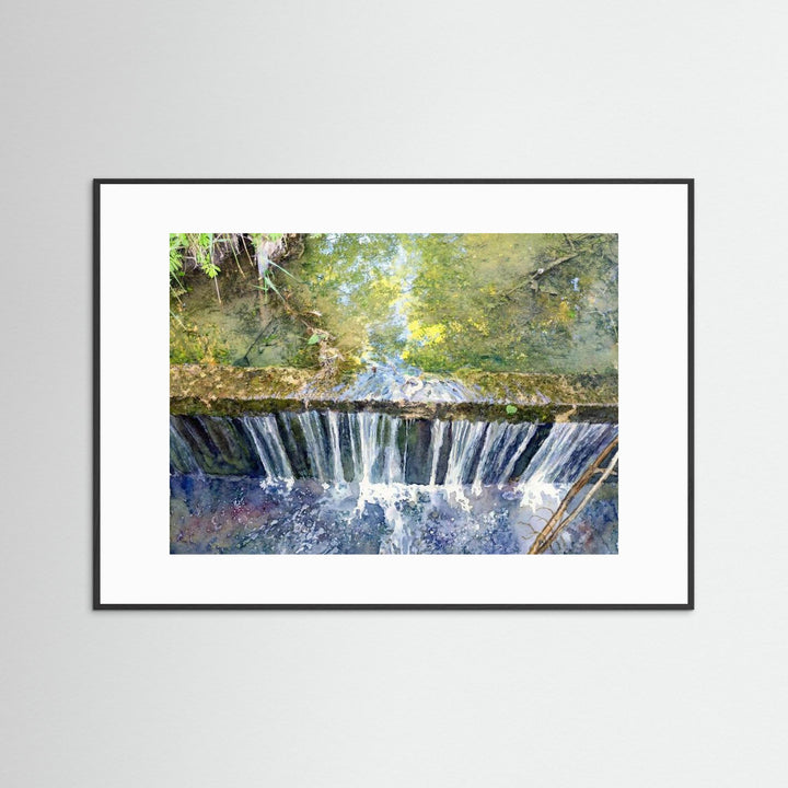 Autumn Waterfall: Impressions of Bromont Watercolor Art
