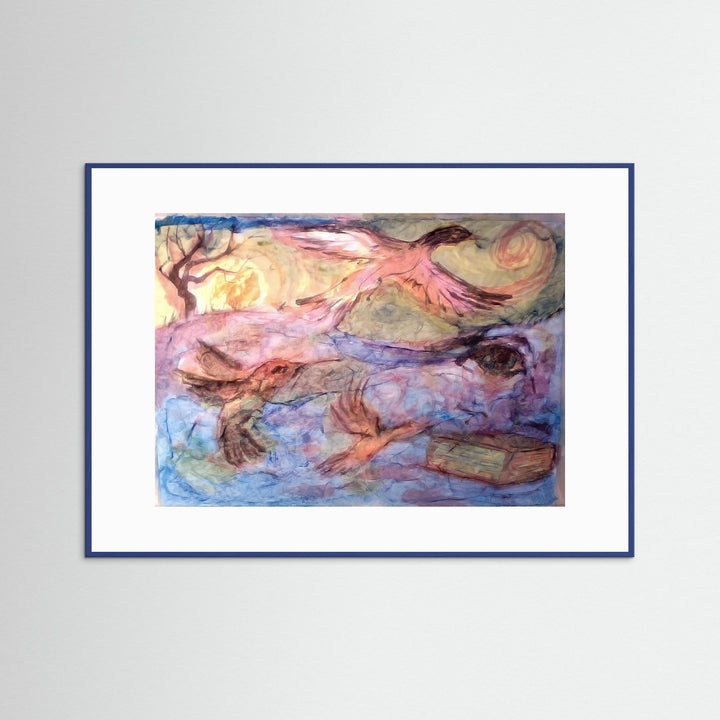 "Journey to Awakening" Watercolor - Fine Art Print Framed Options