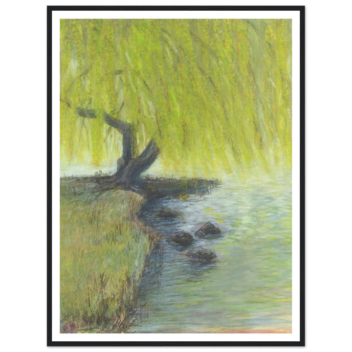 Willow Impressions Watercolor Landscape Art Print by Andrew Semple - Watercolor landscape painting print for home decor