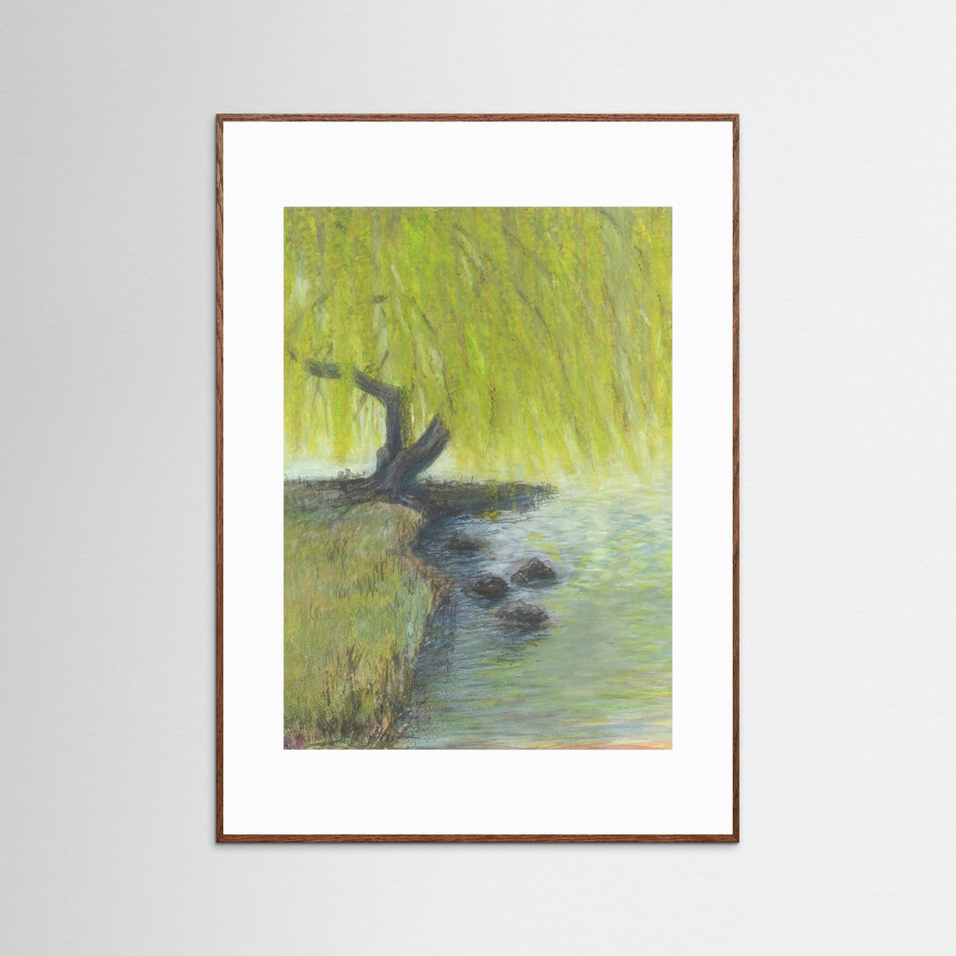 Willow Impressions Watercolor Landscape - Fine Art Print Framed Options