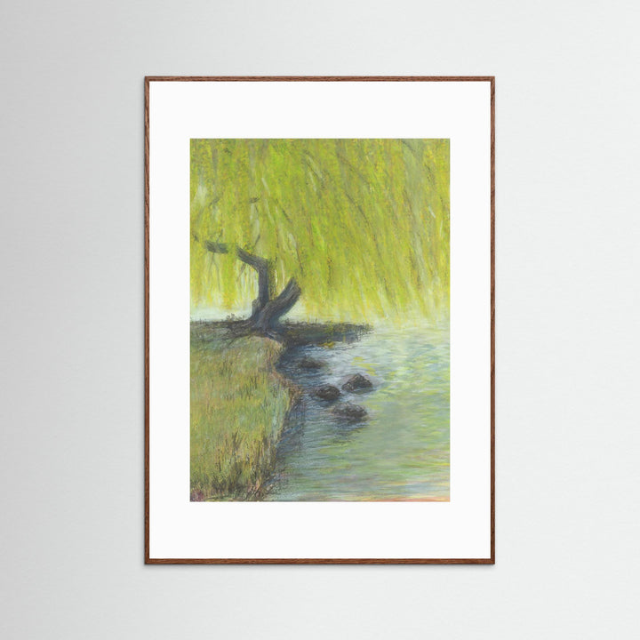 Willow Impressions Watercolor Landscape - Fine Art Print Framed Options