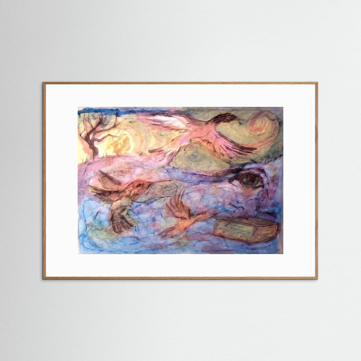 "Journey to Awakening" Watercolor - Fine Art Print Framed Options