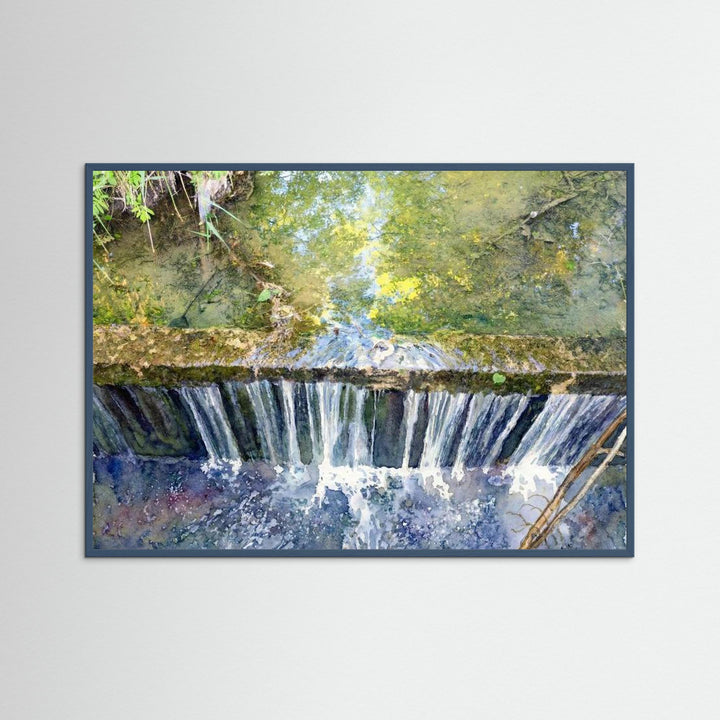 Autumn Waterfall: Impressions of Bromont Watercolor Art