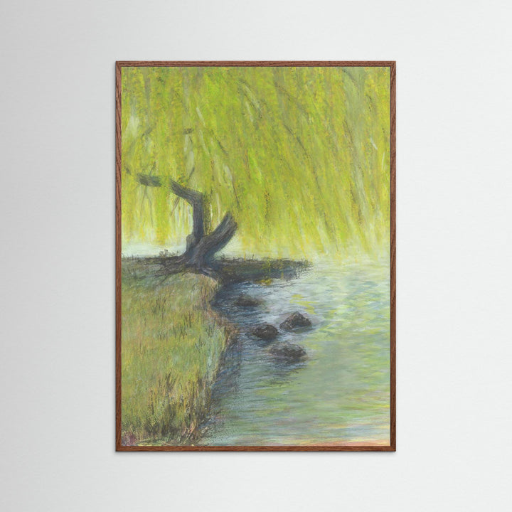 Willow Impressions Watercolor Landscape - Fine Art Print Framed Options