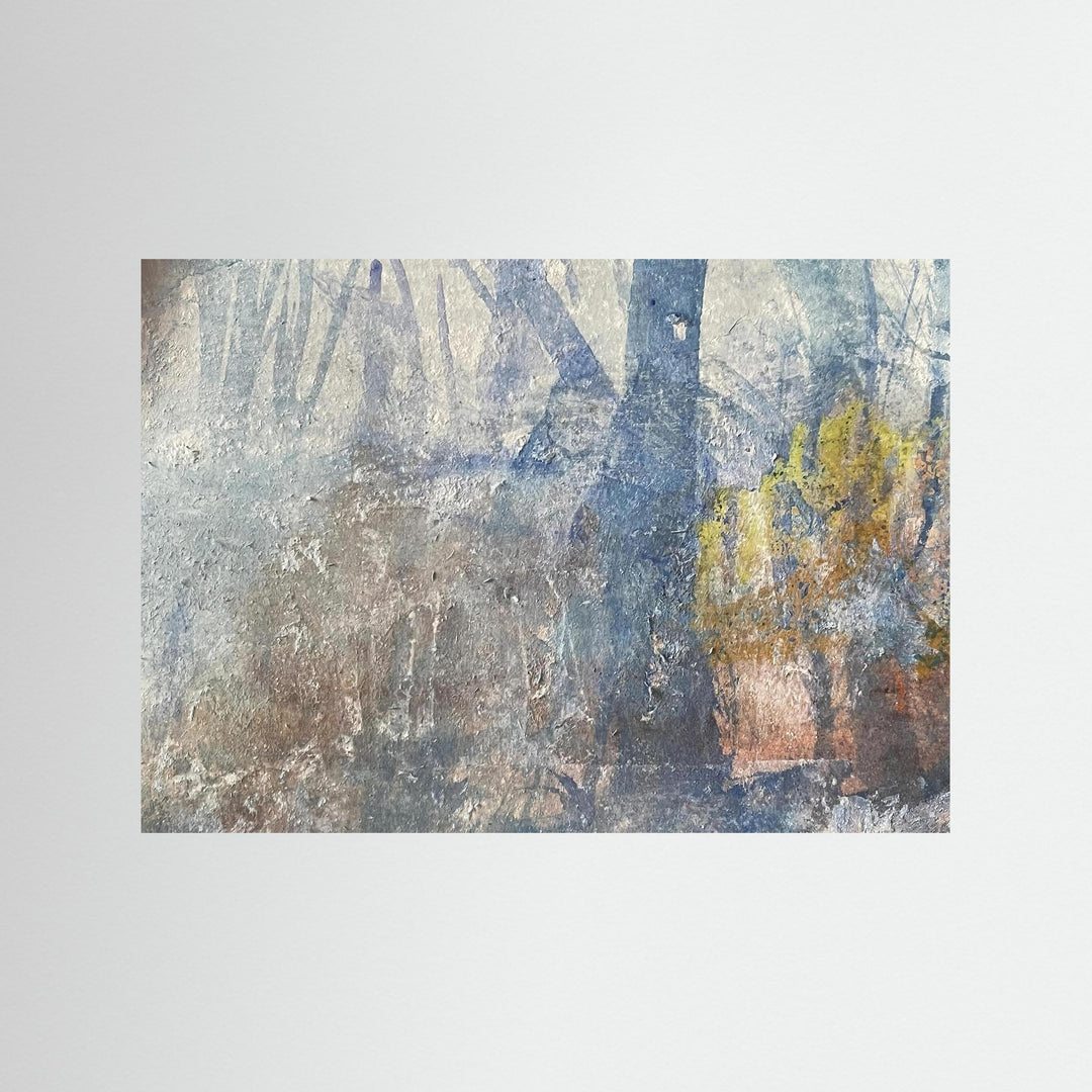 Misty Watercolor Forest Abstract - Fine Art Print Framed Options