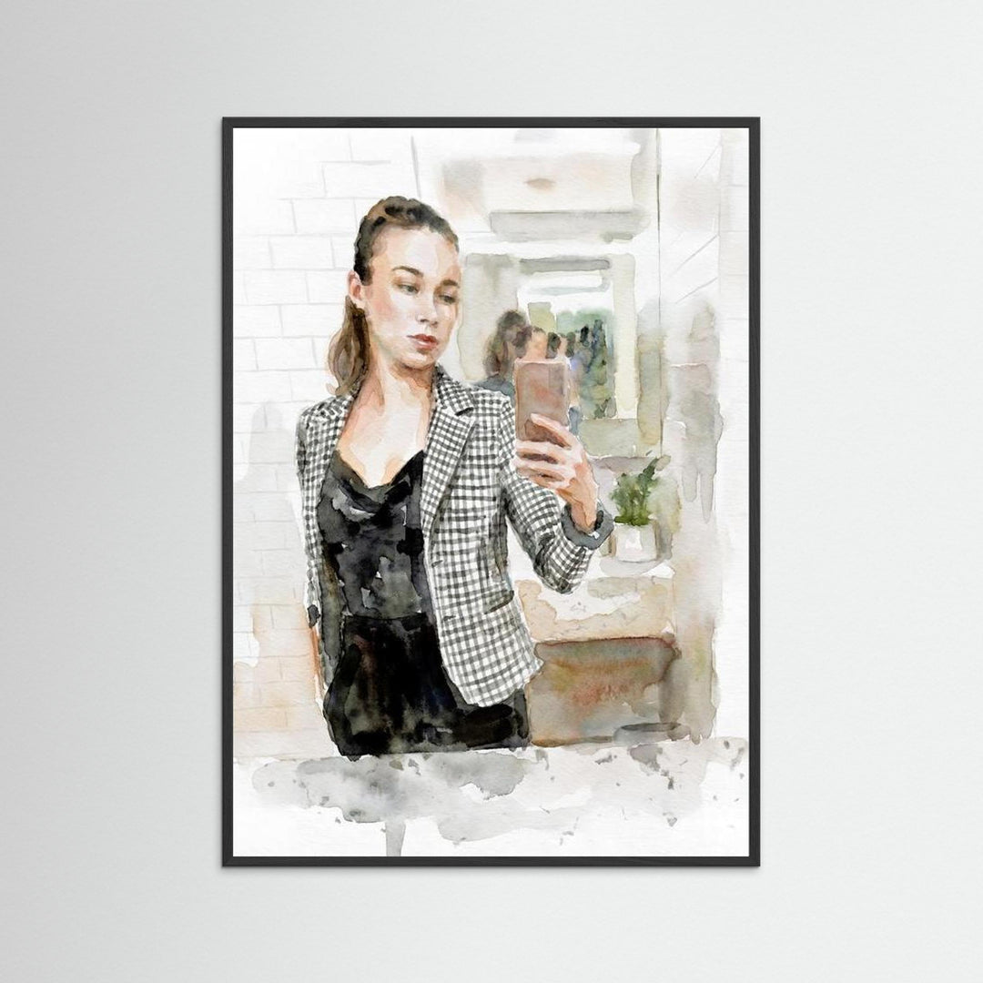 “Modern Muse” Contemporary Feminine Portrait Art by Studio Shefford - Photo Art Composition wall art print