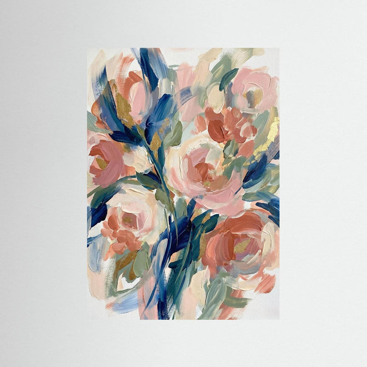 Abstract Floral Wall Art Print for Modern Decor - Framed Options