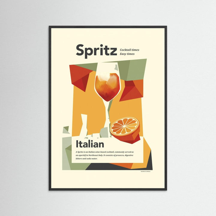 Aperol spritz print by Dion Gem