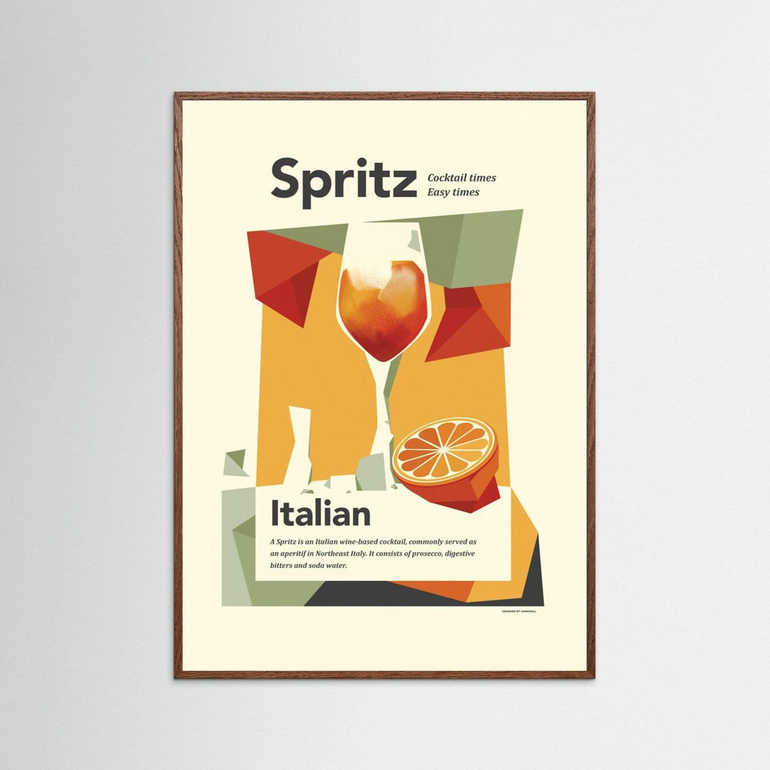 Aperol spritz print by Dion Gem