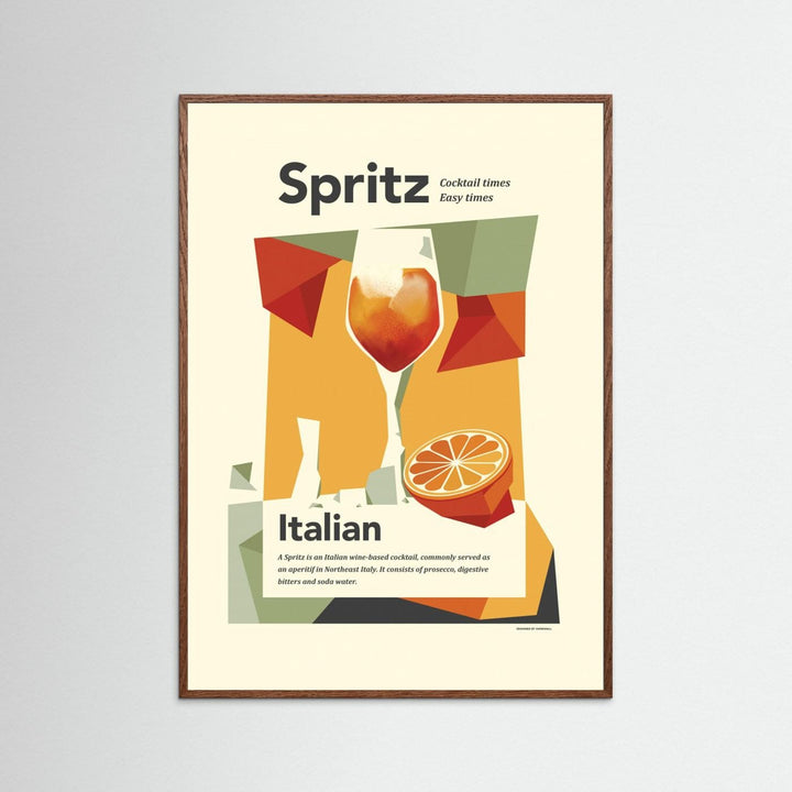 Aperol spritz print by Dion Gem