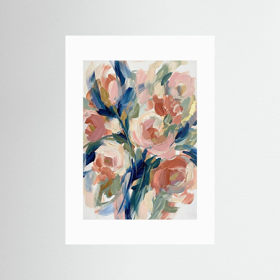 Abstract Floral Wall Art Print for Modern Decor - Framed Options