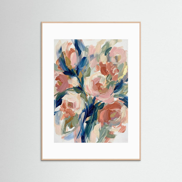Abstract Floral Wall Art Print for Modern Decor - Framed Options