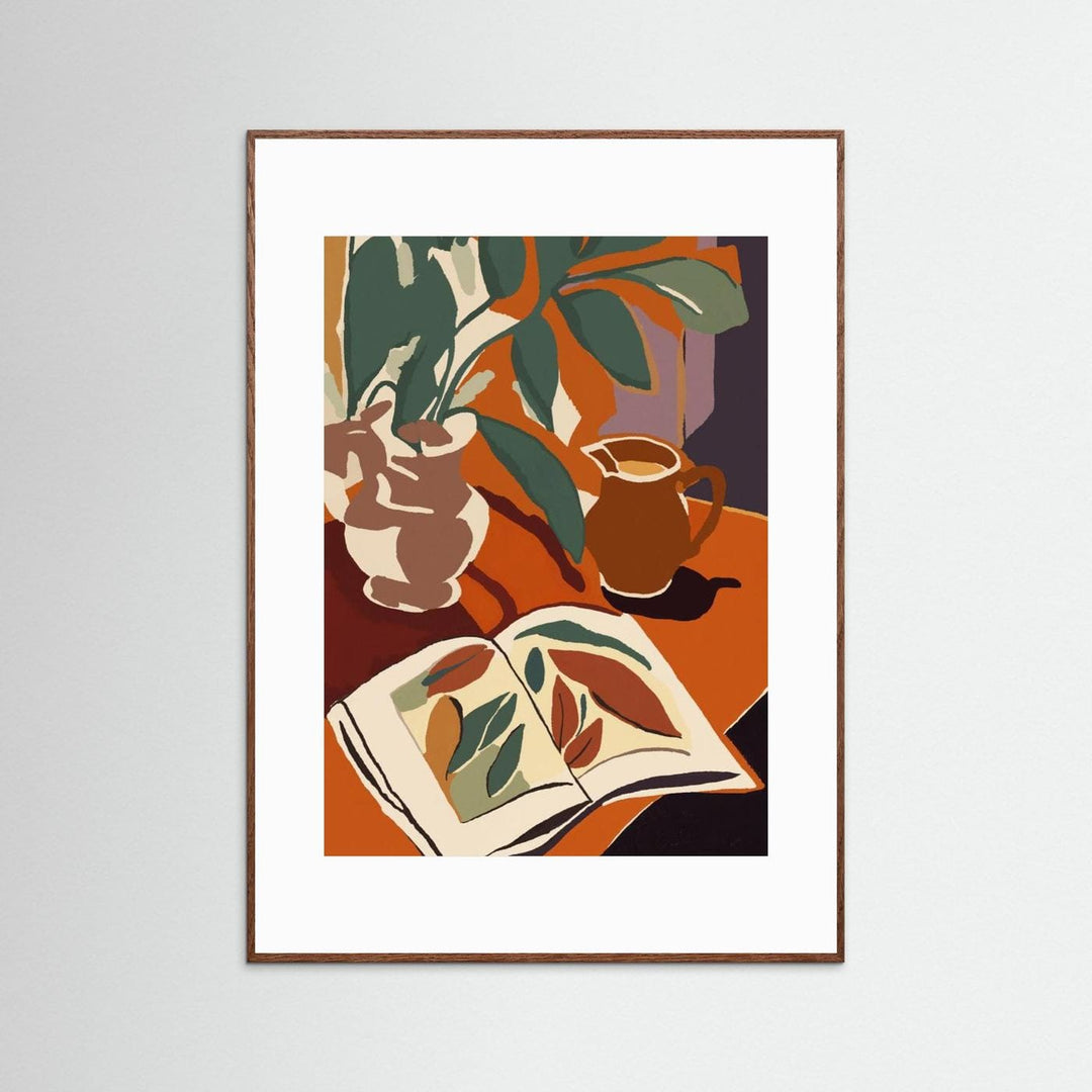 Charming Botanical Art Print | Modern Still Life Decor - Framed Options