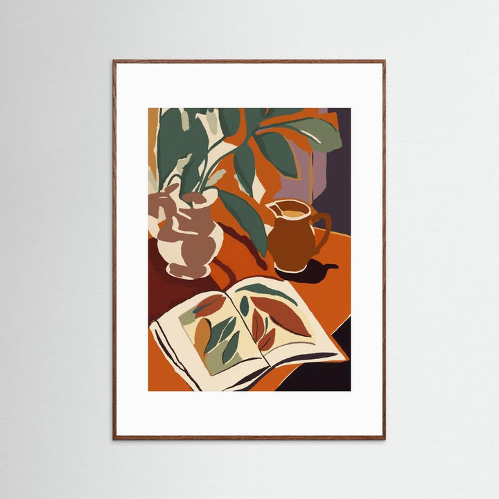 Charming Botanical Art Print | Modern Still Life Decor - Framed Options