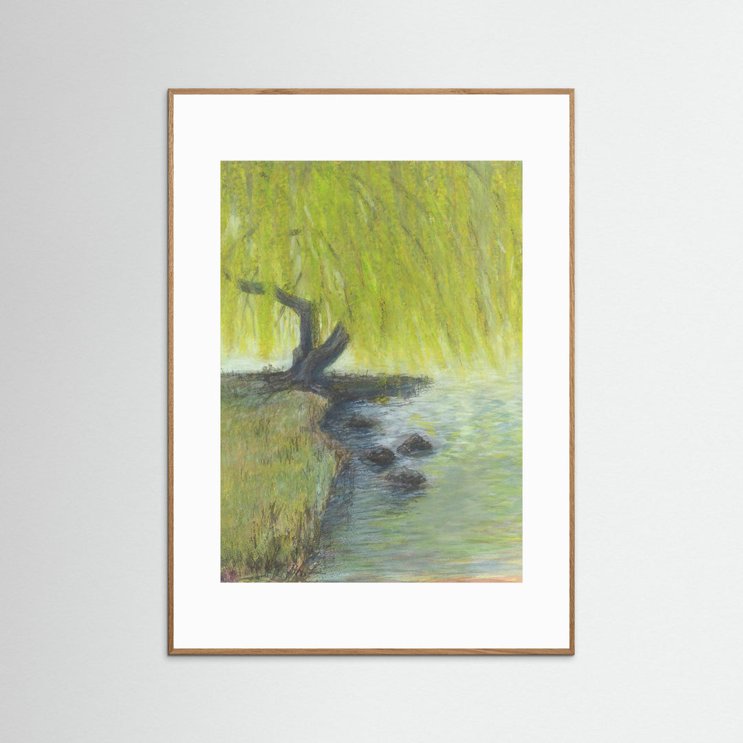 Willow Impressions Watercolor Landscape - Fine Art Print Framed Options